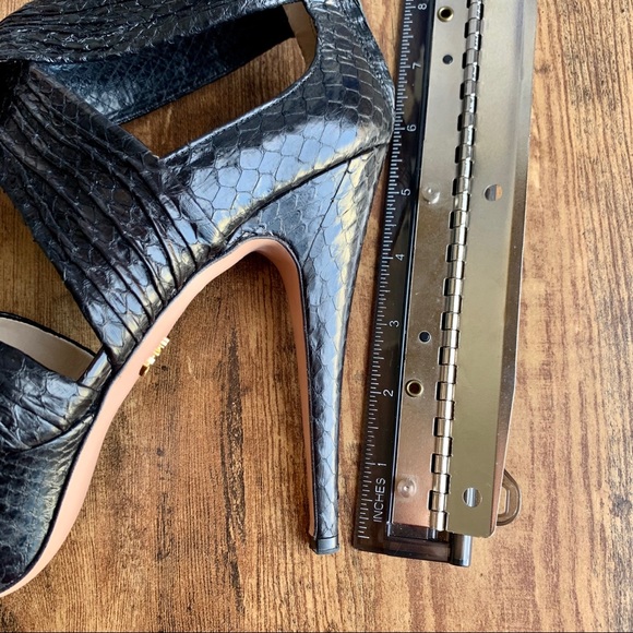 Prada Python Leather Platform Heels - Picture 11 of 16